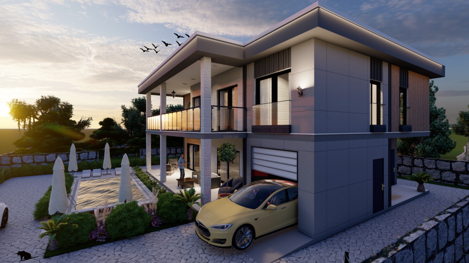 Havuzlu Müstakil Lüks Villa