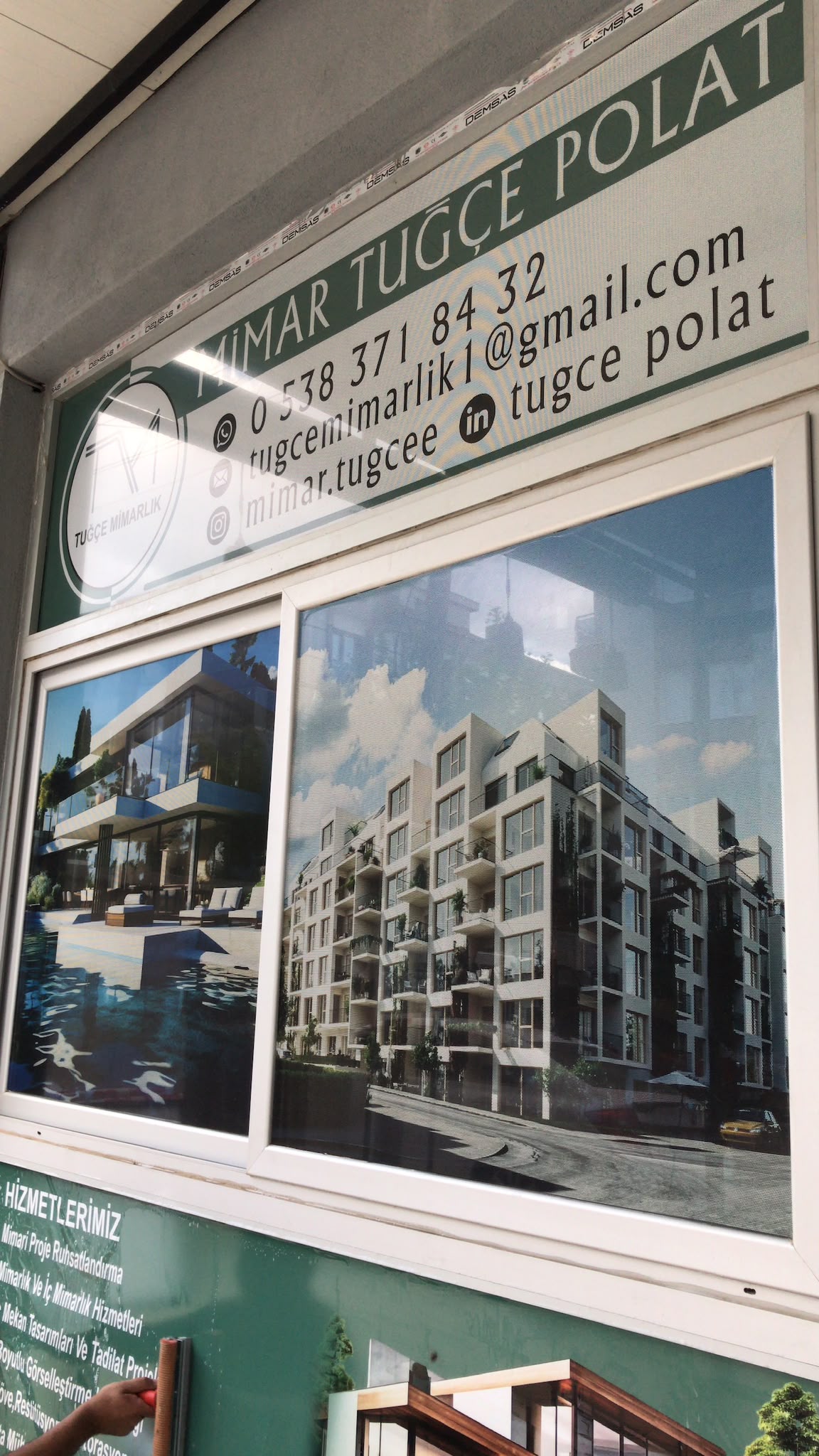 Tuğçe Mimarlık Ofis Vitrini